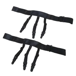 Al por mayor 2 unidades de sujetadores de camisa con pinzas sin bloqueo, ligas elásticas para pierna y muslo para hombre, sujetadores de camisa - Product Image 4