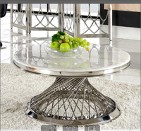 Moderne antique Offre Spéciale hôtel meubles marbre haut centre table basse maison salon meubles métal table basse