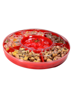 Grande capacité, plateau à fruits en PS de qualité alimentaire, table basse, boîte à fruits secs, bonbons, sucre, collations, boîte à compartiments de style chinois