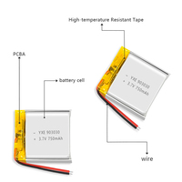 Batteries rechargeables portatives d'ion de lithium de petite poche de 3.7V/750mah pour le modèle de l'électronique grand public 903030
