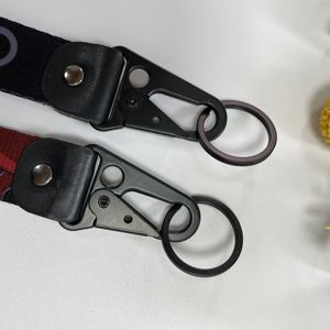 Llavero de Metal personalizado de diseño <span class=keywords><strong>500</strong></span>, serie Anime, llavero de boca de águila de nailon, logotipo trenzado bordado, cordón de muñeca corto - Product Image 6