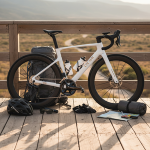 Vélo de ville en carbone intégral CYCTRAC R18 Racing Edition SHIMANUO-R7170 24 <span class=keywords><strong>vitesses</strong></span>, moteur arrière électrique à variation de vitesse, double frein à disque - Product Image 1