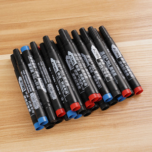 Marcador a base de aceite Aowa 101, negro, rojo, azul, punta gruesa recargable para uso en oficinas de logística - Product Image 1
