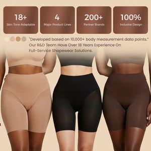 Shorty gainant respirant personnalisé pour femme, taille haute, sans couture, effet ventre plat et rehausseur de fesses BBL, anti-roulement, grandes tailles - Product Image 4