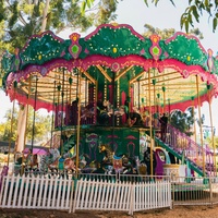 Manège à double étage personnalisé, directement de l'usine, pour parc d'attractions
