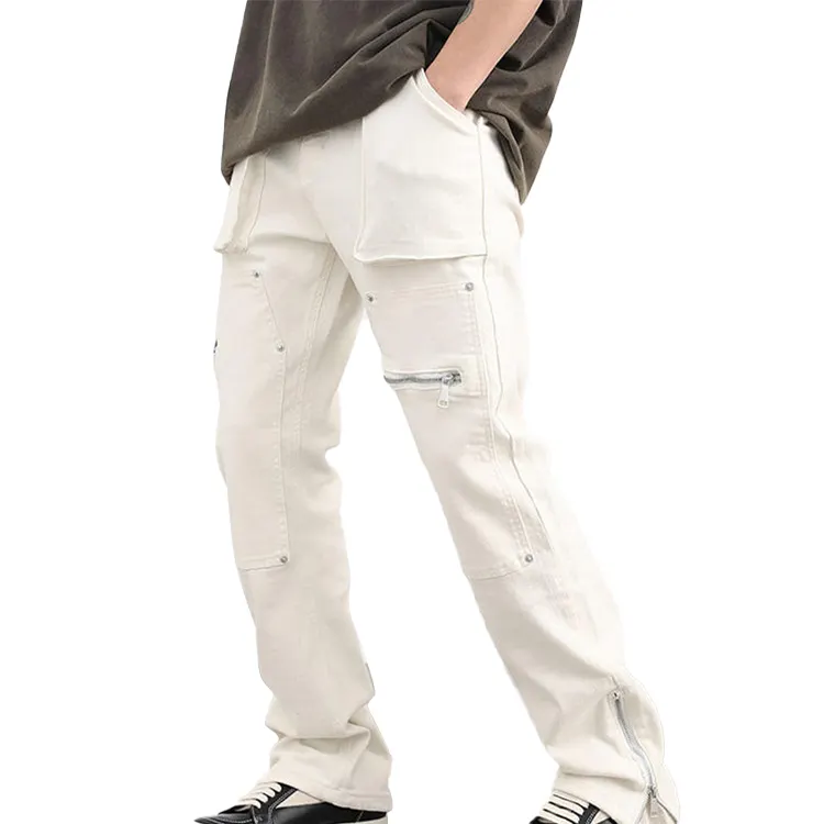 Wholesale Cargo Pants Multiple Pockets Trousers Men Custom Hip Hop Slim Fit Sports Trouser Casual Cargo Pants Men