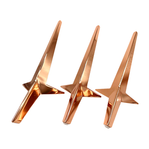 Pinlong Heavy-Duty Gold Metal Sofa Legs 45cm Overall Length Support Leg Bracket <strong>for</strong> Dining Hospital Chair Cabinet <strong>Table</strong> <strong>Feet</strong> - Product Image 3