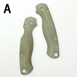 Custom Micarta Handgrepen Voor Spy-Derco Paramilitaire 2 Spin C81 Mes Handvat Patch - Product Image 2