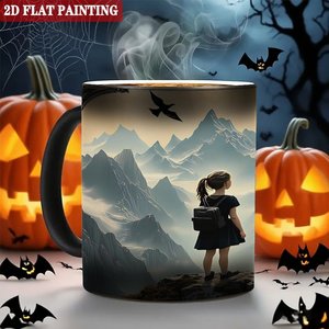 Heat Press Craft Mug Frosted Black 11oz <b>Ceramic</b> Color Changing Gift <b>Cup</b> - Product Image 6
