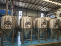 Cuve de Fermentation Unitank Cassman 1000L 10bbl en Acier Inoxydable 304/316 pour Production de Bière, Récipient Sous Pression, Moteur PLC, CCT Haute Performance