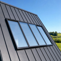 Fenêtre de toit coulissante automatique, lanterneau télescopique à 4 panneaux, lanterneau de toit électrique rétractable à grande ouverture en alliage d'aluminium