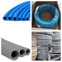 Gaine de câble électrique non métallique en PVC de 1/2 pouce, résistante à la combustion, certifiée ETL CETL, tube flexible corrugué pour