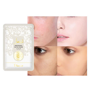 Masker Wajah lembaran wajah panas dengan Niacinamide & masker wajah hidrasi asam hialuronat pencahayaan bahkan warna kulit Perawatan Kulit - Product Image 5