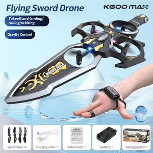 Drone RC High <span class=keywords><strong>Tech</strong></span> K600 MAX Flying Sword con Controllo Remoto a Gravità Stile Orologio, Lunga Autonomia, Batteria Modulare, Giocattolo Volante per Bambini - Product Image 4
