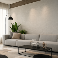 Panneau mural flexible ignifuge, insonorisant et imperméable en fibres de ciment modifiées, revêtement toutes saisons pour appartement et maison