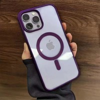 Coque de Téléphone Transparente Magnétique pour Recharge sans Fil, Anti-Chute, pour iPhone 17 Pro Max 16 15 14 13 12 11
