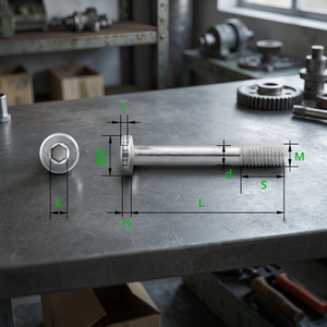 Tornillos de máquina con cabeza hexagonal M3 (SHCS) de rosca parcial, rosca métrica gruesa, 23 mm de longitud, punta de destornillador H2, acero al carbono, plateado - Product Image 2