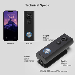 Caméra de sonnette intelligente Wi-Fi sans fil avec détection de mouvement, audio bidirectionnel, 1080P 2K, IP65, logo personnalisé, vidéo-parlophone - Product Image 4