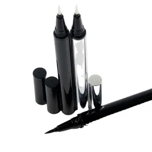 black and brown waterproof magic tube eyeliner glue pen with eyeliner pen packaging