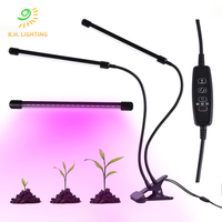 Lámparas de Cultivo Joystar de 2 Cabezales para Plantas de Interior, Lámpara LED de Cultivo con Temporizador, para Germinación y Floración, Venta al Por Mayor, OEM