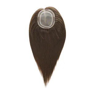 100% vrais cheveux humains cuticules alignées Clip dans les cheveux Mono Base toupet pour les femmes Toppers