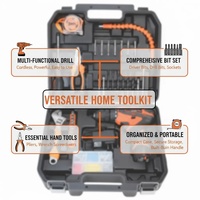 Ensemble de perceuses 35 pièces avec tournevis, alimentation au lithium domestique 12V/21V, emballage rigide avec assurance commerciale