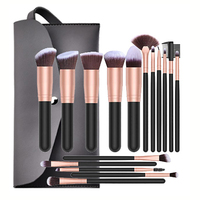 Ensemble de pinceaux de maquillage de luxe avec sac pinceaux de maquillage professionnels pinceaux de maquillage de haute qualité avec sac de transport