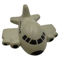 Jouets Squishy Avion Personnalisés en PU, à Remontée Lente, Anti-Stress, Jouet Sensoriel à Presser pour Enfants et Adultes