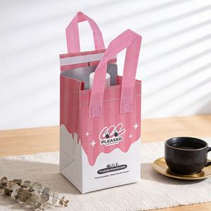 Sac isotherme solaire imperméable en gros avec feuille d'aluminium et motif lettres pour boulangeries et restaurants - Product Image 2