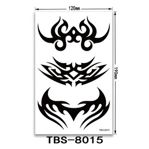 Tatuaje Temporal <span class=keywords><strong>de</strong></span> Alta Calidad con Diseño Tribal <span class=keywords><strong>de</strong></span> un Solo Brazo, Adhesivo Impermeable y Colorido para Aplicación Corporal - Product Image 3