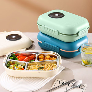 Venta al por mayor portátil escuela plástico PP adulto aislado térmico Bento Oficina fiambreras conjunto para niños alimentos calentador contenedores - Product Image 4