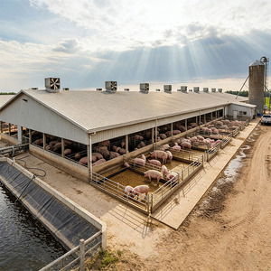 Modern Designed Prefabricated Light <strong>Steel</strong> Frame Dairy Farm Barn Farmhouse Pig Cow Chicken House Farming <strong>Steel</strong> <strong>Structure</strong> Shed - Product Image 1