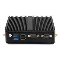 X86 Mini PC Quad Core Mini ordinateur industriel sans ventilateur Dual Lan Dual COM N100 Mini PC KIOSQUE
