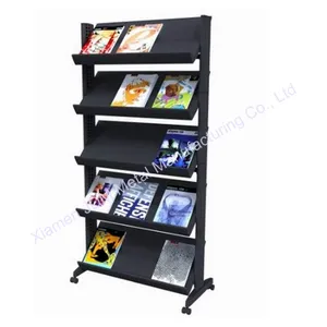 customize Metal Shelf Lays Freeing Dvd Floor Display Stand Steel Storage Rack follow your design