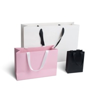 Sac d'emballage personnalisé avec votre logo, sacs cadeaux mats pour vêtements/mariage/bijoux/cosmétiques, sac en papier écologique