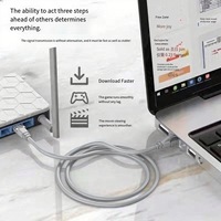 Cable de red Denixi OEM ODM CAT5 CAT5E 15M-Aluminio revestido de cobre CCA, 10.000 enchufes RJ45, ideal para implementación de IoT en granjas
