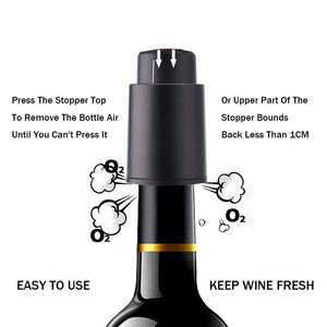 Tapón de Vino Duradero con Vacío, Escala de Tiempo, Reutilizable, Conservador de Vino, Ahorrador de Botellas - Product Image 3