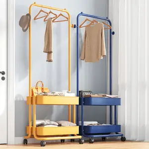 Approval Chinese Supplier New Fashion Household Easy Assemble Home Metal Garment Wire Rack