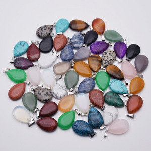 Pendente della collana dei monili della goccia di acqua di pietra naturale di potere all'ingrosso delle donne dei monili per la collana - Product Image 1