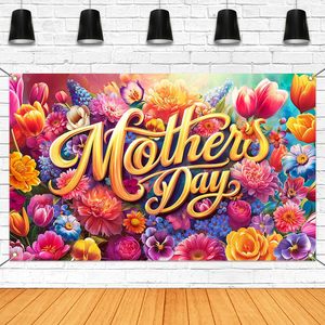 Toile de fond rose pour la fête des mères, « Meilleure maman de tous les temps », « J'aime maman », fond photographique, bannière de fête, décoration de photomaton personnalisable - Product Image 4
