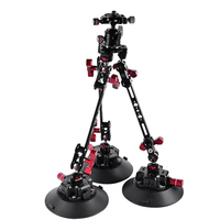 Support de voiture en métal à bras magique Top Fashion 4.5 \ "avec ventouse à vide de pompe à air pour caméras Action Cams téléphones