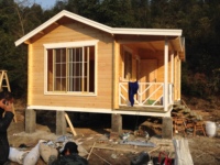 Bungalow moderne à faible coût Maison en bois Maison préfabriquée en Chine pour l'Europe Hôtel Appartements