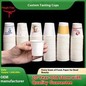 Single Wall Disposable <strong>Mini</strong> Drinking <strong>Cup</strong> 30ml/50ml Small <strong>Paper</strong> Tasting <strong>Cup</strong> Craft <strong>Paper</strong> with Custom Logo Printed - Product Image 5