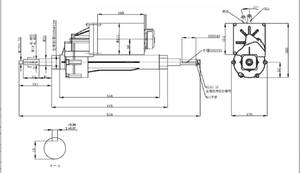 <strong>800W</strong> 24V Electric Engine <strong>Motor</strong> <strong>Differential</strong> Rear <strong>Axle</strong> with <strong>Motor</strong> for Go Kart - Product Image 2