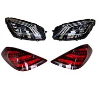 Kit carrosserie complet style Mercedes-Benz Classe S W222 S63 avec découpes pour feux antibrouillard, pare-chocs avant/arrière pour modèles S400/S500/S63