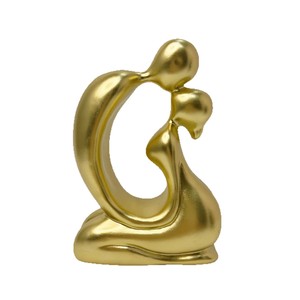 Figurine sculptée en résine époxy abstraite de couple enlacé, style nordique, pour salon, ornement créatif pour meuble TV ou cave à vin - Product Image 5