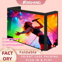 Layar Video LED Lipat HD untuk DJ Booth, Mendukung Animasi, Portabel dengan Flight Case untuk Penggunaan di Toko Retail
