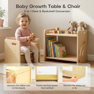 Juego de <span class=keywords><strong>Mesa</strong></span> <span class=keywords><strong>y</strong></span> <span class=keywords><strong>Silla</strong></span> <span class=keywords><strong>Montessori</strong></span> - <span class=keywords><strong>Mesa</strong></span> de Destete Ajustable para Niños Pequeños con Caja de Almacenamiento <span class=keywords><strong>y</strong></span> Tapete para <span class=keywords><strong>Mesa</strong></span> - Product Image 4