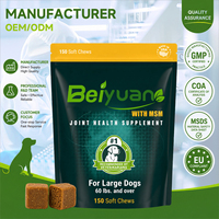 Suplemen Anjing Penunjang Sendi Heavy Duty dengan Multivitamin MSM 84 Soft Chews untuk Meredakan Stres Beban Berat dan Perawatan Kesehatan Hewan Peliharaan