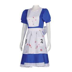 Sweet Alice Crazy Returns Cosplay Dienstmädchen-Kleid mit Schürze, blau mit Blutflecken, Halloween-Kostüm - Product Image 4
